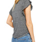 Free People Women's Effortless Tee Grey Size Meidum