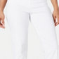 JM Collection Women's  Petite Embellished-Hem Capris  - Bright White White Size Petite S
