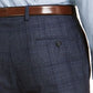 Calvin Klein Men's Windowpane Plaid Slim Fit Pants Blue Size 29X29