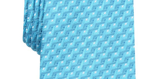 Alfani Men's Trellis Geometric Professional Neck Tie Blue Regular