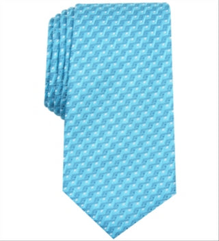 Alfani Men's Trellis Geometric Professional Neck Tie Blue Regular