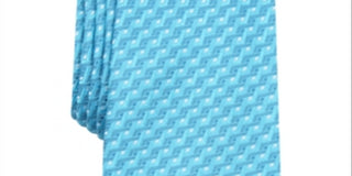 Alfani Men's Trellis Geometric Professional Neck Tie Blue Regular