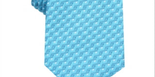 Alfani Men's Trellis Geometric Professional Neck Tie Blue Regular