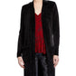 Michael Kors Women's Open-Front Patch-Pocket Cardigan  Black Size XS