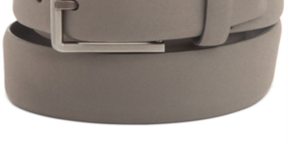Alfani Men's Rubberized Accessory Gray Dress Belt Gray Size X-Large