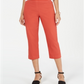 Style & Co Women's Pull-on Capri Pants  Orange  Size XS
