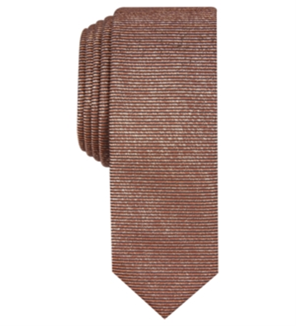 INC International Concepts Men's Solid Metallic Tie  Pink One Size