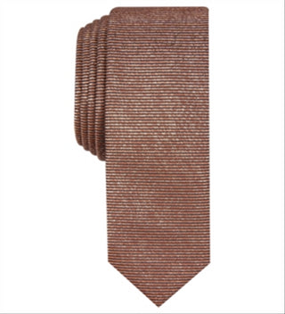 INC International Concepts Men's Solid Metallic Tie  Pink One Size