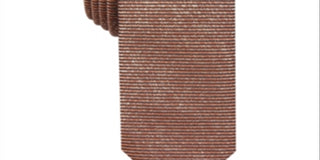 INC International Concepts Men's Solid Metallic Tie  Pink One Size