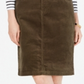 Charter Club Women's Corduroy Tummy-Control Skirt  -Region Green  Size 8