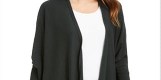 Alfani Women's  Open-Front Poncho Cardigan  Emerald Pine  Size XL