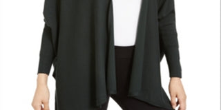 Alfani Women's  Open-Front Poncho Cardigan  Emerald Pine  Size XL
