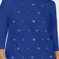 Karen Scott Women's Grommet Top  - Ultra Blue Size Small