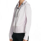 DKNY Women's  Sport Logo-Cuff Zip Hoodie Pink Size Large