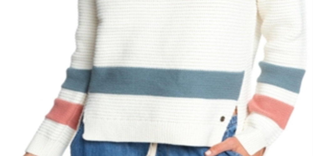 Roxy Juniors' Travel in Colors Sweater Snow White Size Small