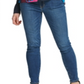 DKNY Women's Printed Long Sleeve V Neck Top Blue Size X-Large