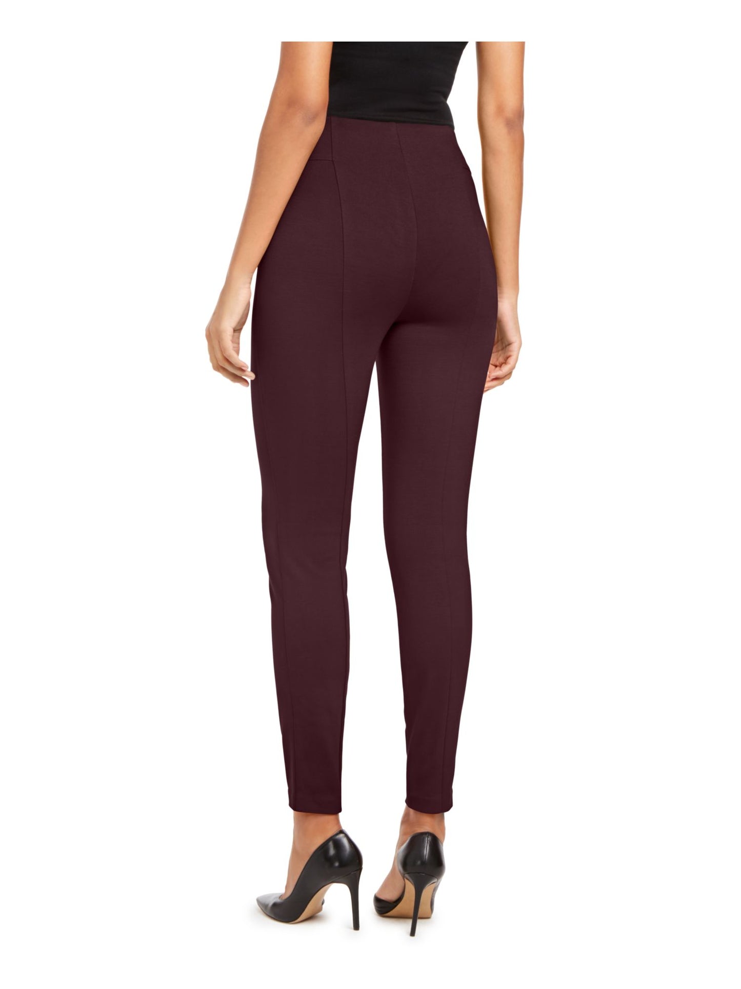 INC International Concepts Women's  Solid Pants  Burgundy Size 18