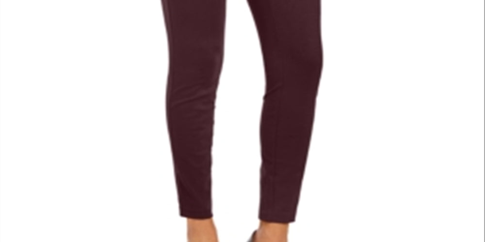 INC International Concepts Women's  Solid Pants  Burgundy Size 18