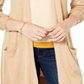 Maison Jules Women's Long Open Front Jersey Cardigan Sweater Brown Size XX-Large