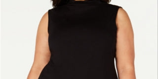 Alfani Women's Plus Sleeveless Mock Neck Top Black Size 2X