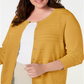 Charter Club Women's Plus Size Textured Cardigan Honey Glaze Size0X
