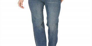 NYDJ Women's Marilyn Straight Jeans in Lombard  Blue Size 6