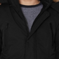 Halifax Men's Big & Tall Hooded Parka with Faux Fur Trim Jacket Black Size 3X