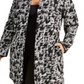 Alfani Women's Jacquard Open Front Jacket Black Size 0X