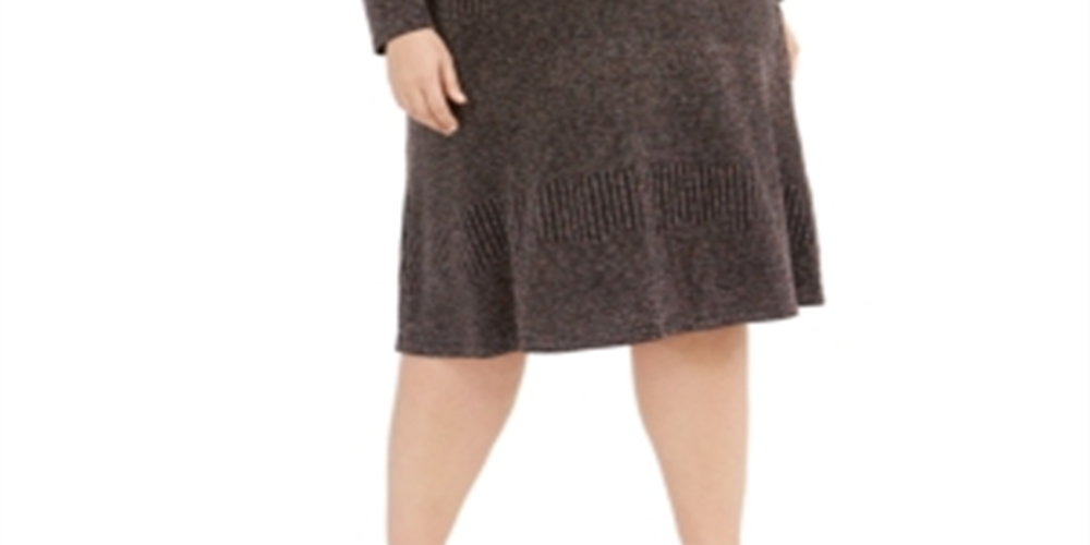 R&M Richards Women's Shimmer Midi Dress, Metallic, Size 18W