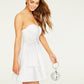 B Darlin Women's  Short Party Fit Flare Dress Juniors  White Size 13/14