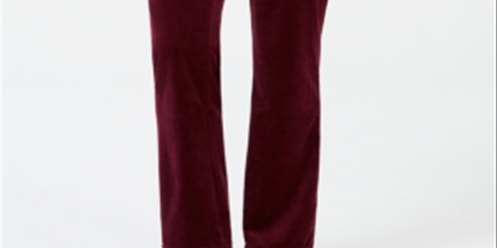 Charter Club Women's Velour Pull on Pants Purple Size XX-Large