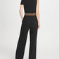 DKNY Women's Tie Neck Leopard Belt Jumpsuit Black Size 16