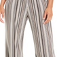 Alfani Women's Striped Palazzo Pants Brown Size Petite S