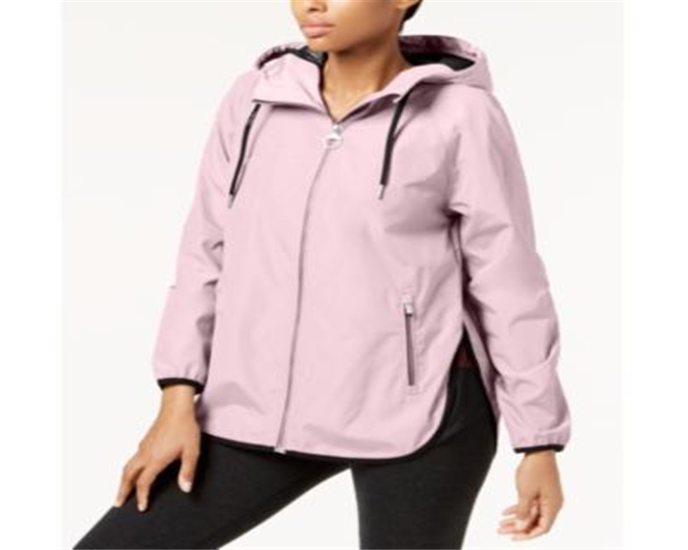 Calvin Klein Women's Performance Hooded Cross Back Jacket Pink Size Small