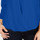 Charter Club Women's Northern Top Blue Size Petite Medium