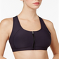 Ideology Women's Zip-up High-Impact Sports Bra  Black Size 2XL