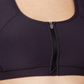 Ideology Women's Zip-up High-Impact Sports Bra  Black Size 2XL