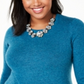 Charter Club Women's Crewneck Cashmere Sweater Blue Size 0X