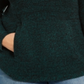 Style & Co. Women's Plus Kangaroo Pocket Button Trim Pullover Sweater Green Size 0X