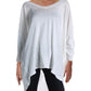 Free People Women's  3/4 Sleeve V Neck Trapeze Top Ivory Size XS