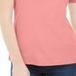 Karen Scott Women's Short Sleeve Scoop Neck Top  Pink Size Large