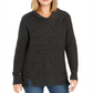 Style & CO Women's Cowl-Neck Sweater  Black Heather  Size Small
