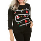 Karen Scott Women's Holiday Sweater Black Size Petite M