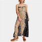 Free People Women's Sleeveless Printed Maxi Dress Black Size XS