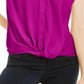 INC International Concepts Women's Twist Front Top Pink Size XS