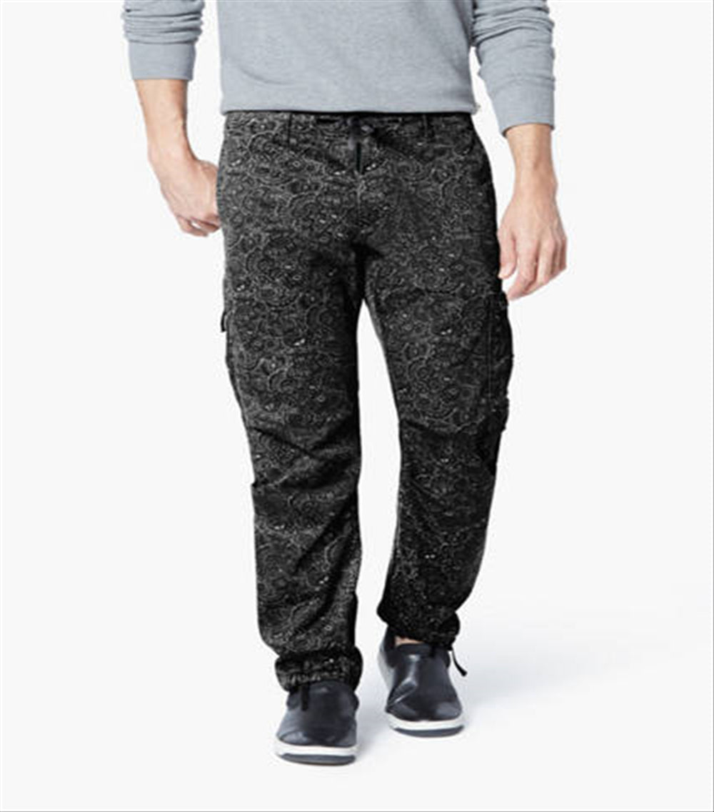 Dockers Alpha Men's Urban Cargo Pants Slim Fit  Black Size 34X32