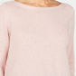 Karen Scott Women's Petite Curved-Hem Tunic Sweater  - Tea Rose Neps  Size Petite M