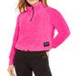 Calvin Klein Women's Performance Fleece Quarter-Zip Top - Hot Magenta Pink Size Medium