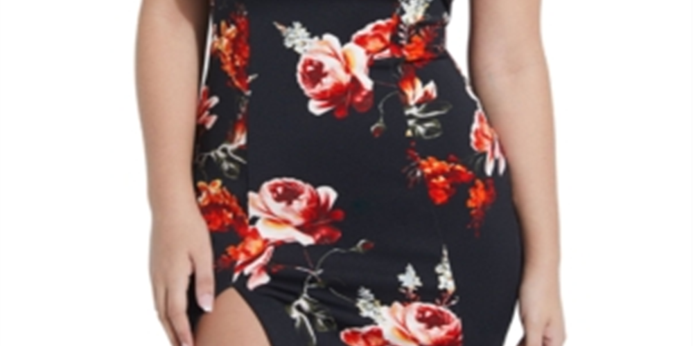 Guess Women's Luisa Off-the-Shoulder Dress Black Multi Size XS