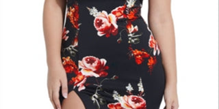 Guess Women's Luisa Off-the-Shoulder Dress Black Multi Size XS